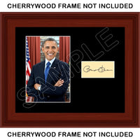 President Barack Obama Matted Photo Display 8X10 - 44