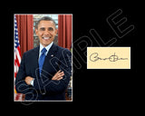 President Barack Obama Matted Photo Display 8X10 - 44