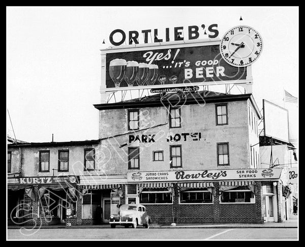 1945 Ortlieb's Beer Billboard 8X10 Photo - 2263