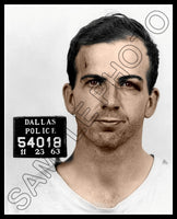 1963 Lee Harvey Oswald Colorized 8X10 Photo - Mugshot - 2898
