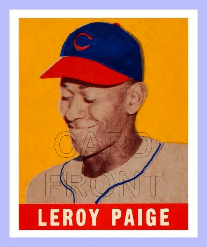 1948 Leaf Satchel Paige Reprint Card - Cleveland Indians - 3389