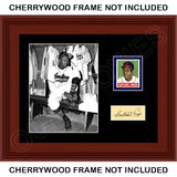 Satchel Paige 1948 Leaf Card Matted Photo Display 11X14 - Cleveland Indians - 1596