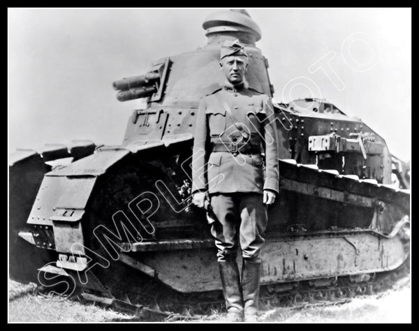 1918 George Patton 11X14 Photo - WWI - 2912