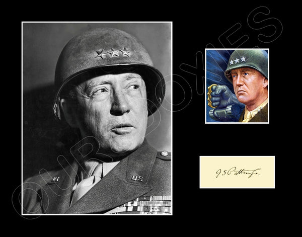 George Patton Photo Matted Photo Display 11X14 - 2913