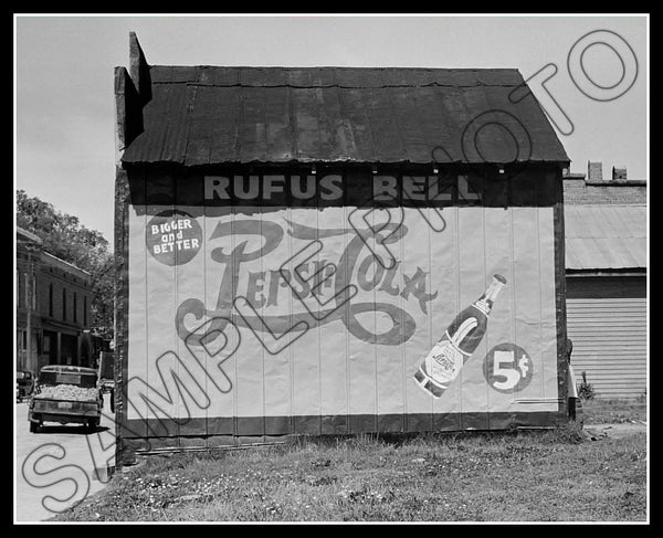 1938 Pepsi Sign 8X10 Photo - Halifax North Carolina - 2364