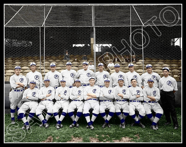 1914 Providence Grays Colorized 11X14 Photo - Babe Ruth Carl Mays Minor Leagues - 2179