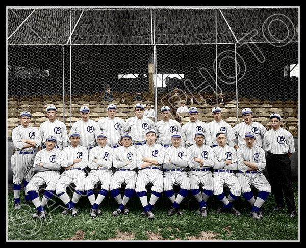 1914 Providence Grays Colorized 8X10 Photo - Babe Ruth Carl Mays Minor Leagues - 2178