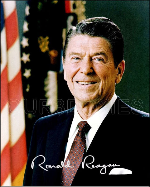 Ronald Reagan 8X10 Photo - Autographed President - 45
