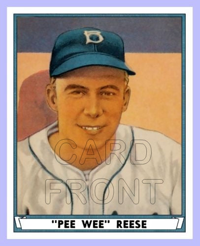 1941 Play Ball Pee Wee Reese Reprint Card - Brooklyn Dodgers - 3362