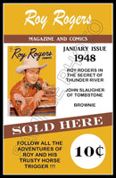 1948 Roy Rogers Comics Poster 11X17 - Magazine Newstand - 3263