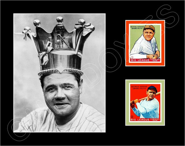 Babe Ruth 1933 Goudey Cards Matted Photo Display 11X14 - New York Yankees - 1612