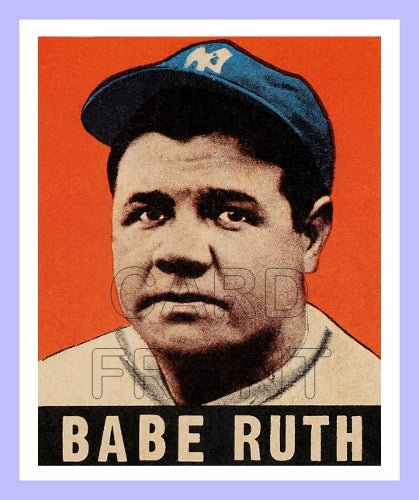 1948 Leaf Babe Ruth Reprint Card - New York Yankees - 3391