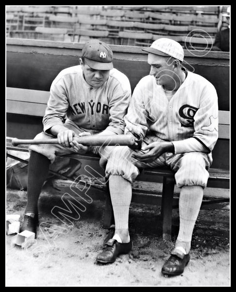 Babe Ruth Joe Jackson 8X10 Photo - 1920 Yankees White Sox - 2037