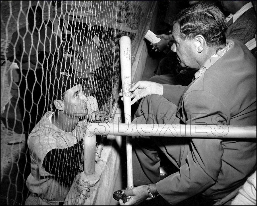 Babe Ruth Yogi Berra NEW YORK YANKEES Photo Picture 1948 