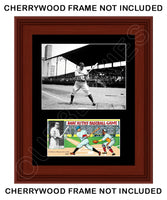 Babe Ruth 1936 Game Matted Photo Display 11X14 - New York Yankees - 1605