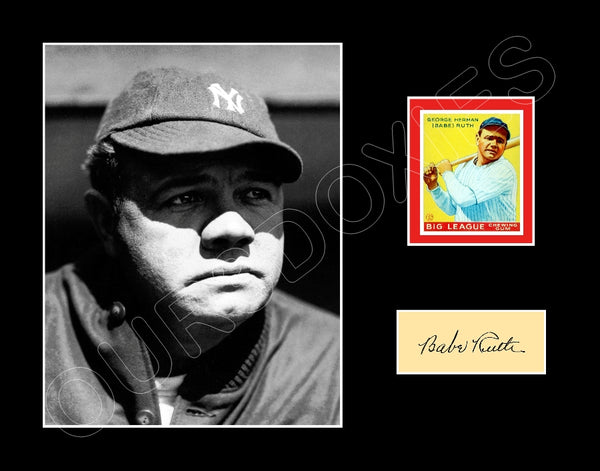 Babe Ruth 1933 Goudey Card Matted Photo Display 11X14 - New York Yankees - 1608