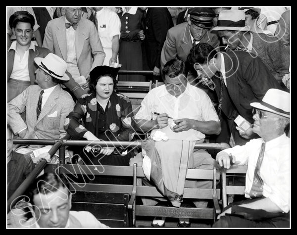 Babe Ruth 11X14 Photo - 1937 Griffith Stadium Yankees - 690