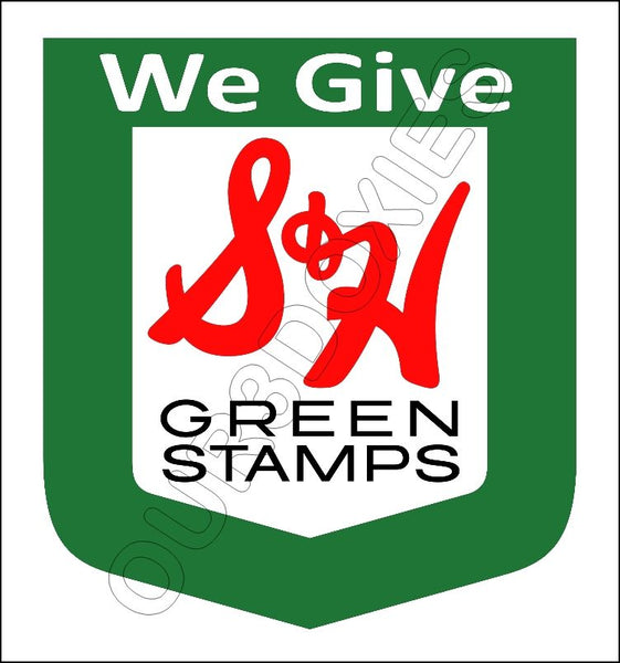 S&H Green Stamps Store Counter Standup Sign - 2374