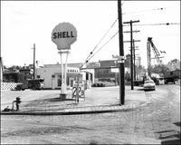 1960 Shell Gas Station 8X10 Photo - Seattle Washington - 3031