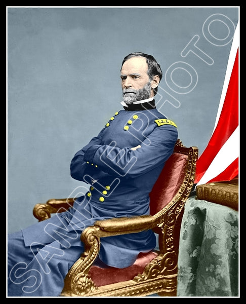 William Tecumseh Sherman Colorized 8X10 Photo - 2931