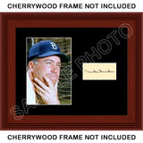 Duke Snider Matted Photo Display 8X10 - Brooklyn Dodgers - 761