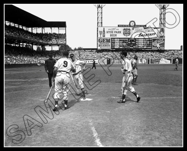 1946 Stan Musial Enos Slaughter 8X10 Photo - St. Louis Cardinals Sportsman's Park - 1116