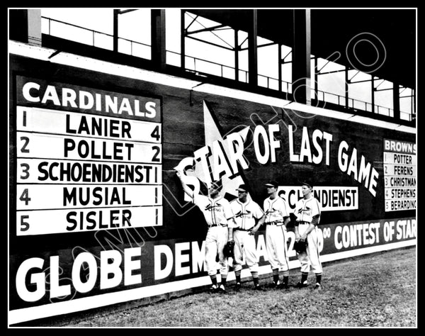1946 St. Louis Cardinals 11X14 Photo - Musial Schoendienst Sportsman's Park - 1123