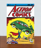 1938 Superman Store Counter Standup Sign - #1 Action Comics - 2622