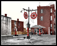 1925 Texaco Gas Station Colorized 8X10 Photo - 3038