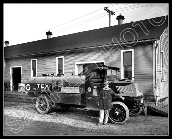 1925 Texaco Gas Station 8X10 Photo - Washington DC - 3043