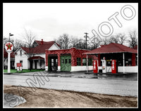 1946 Texaco Gas Station Colorized 11X14 Photo - Ritzville Washington - 3048