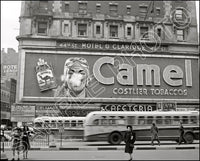 1943 Times Square New York 8X10 Photo - Camel Cigarettes Sign - 2574