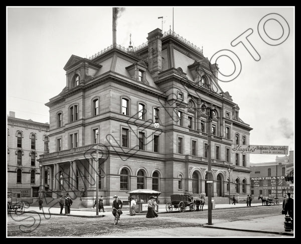 1905 Toledo Ohio Post Office 8X10 Photo - Madison Avenue - 2576