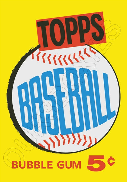 1960 Topps Baseball Wax Pack Wrapper Store Counter Advertising Standup Sign - 1011