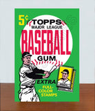 1962 Topps Baseball Wax Pack Wrapper Store Counter Advertising Standup Sign - 1013