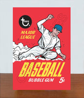 1967 Topps Baseball Wax Pack Wrapper Store Counter Advertising Standup Sign - 1018