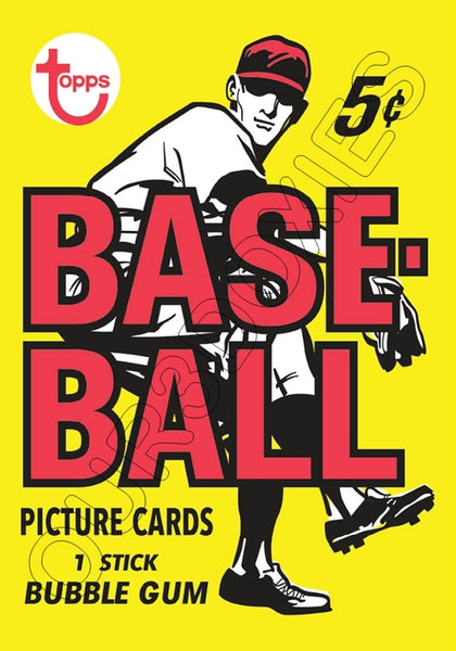 1968 Topps Baseball Wax Pack Wrapper Store Counter Advertising Standup Sign - 1019