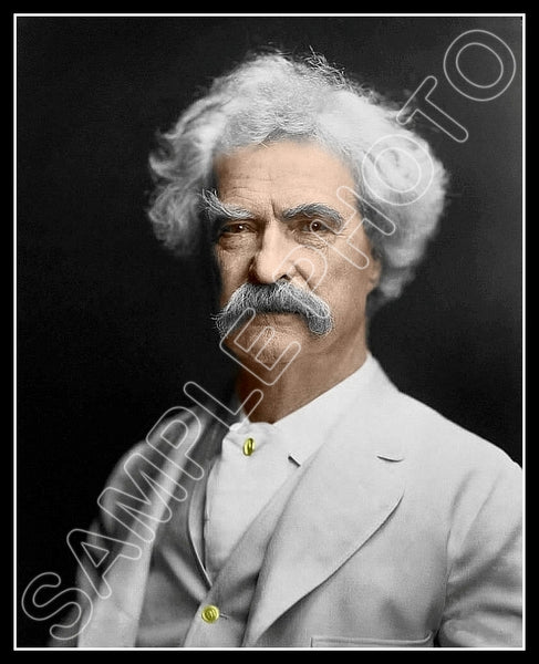 Mark Twain Colorized 8X10 Photo - 2953