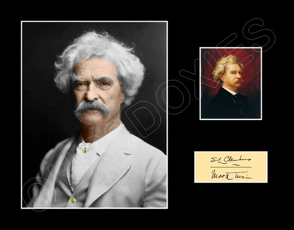 Mark Twain Photo Matted Photo Display 11X14 - 2959