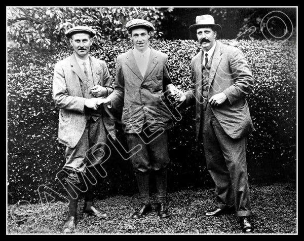 Francis Ouimet Harry Vardon Ted Ray 11X14 Photo - 1913 US Open - 3067
