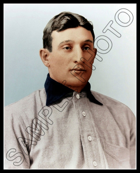 Honus Wagner Blue Colorized 8X10 Photo - Pittsburgh Pirates 1909 T206 Card - 790