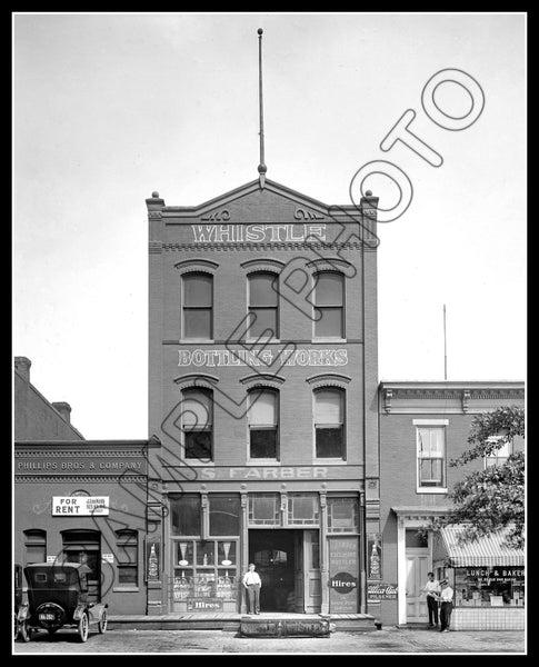 1925 Whistle Soda Bottling Plant 8X10 Photo - Washington DC - 2378