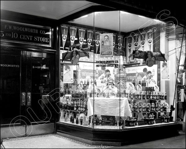 1925 Woolworth Store Display 8X10 Photo - Whistle Soda - 2379