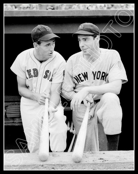 Ted Williams Joe Dimaggio 11X14 Photo - Red Sox Yankees - 2081