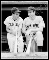 Ted Williams Joe Dimaggio 8X10 Photo - Red Sox Yankees - 2080