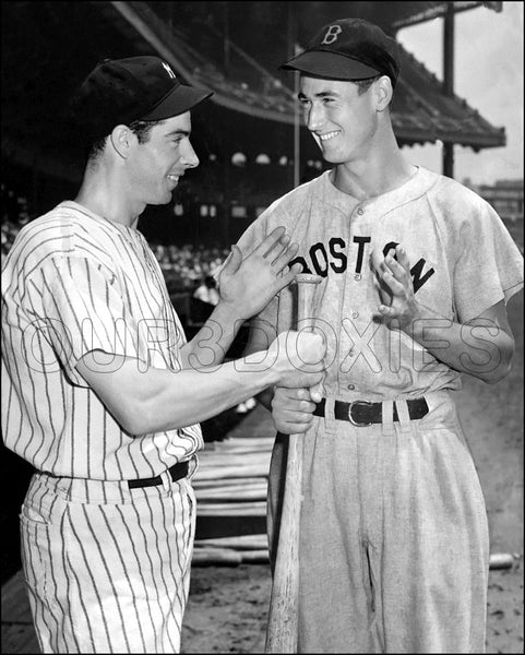 Ted Williams Joe Dimaggio 8X10 Photo - 1941 Yankees Red Sox - 3318