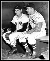 Ted Williams Lou Boudreau 8X10 Photo - Boston Red Sox - 2076