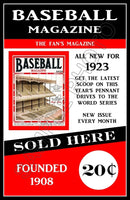 1923 Baseball Magazine Poster 11X17 - Yankee Stadium - 1126