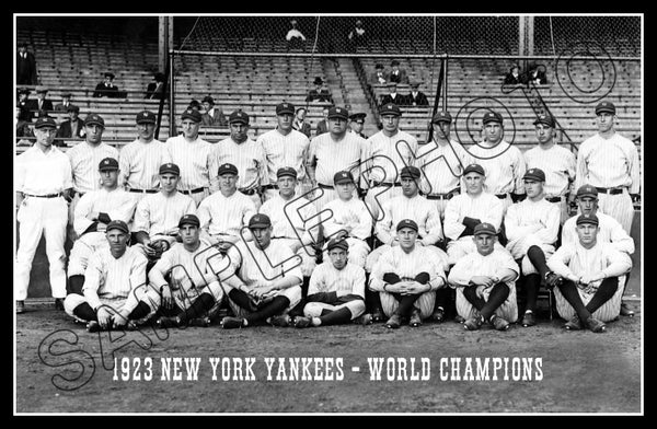 1923 New York Yankees Poster 11X17 - Ruth Gehrig Dugan Pennock - 2196