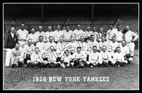 1926 New York Yankees Poster 11X17 - Ruth Gehrig Lazzeri Hoyt - 2197